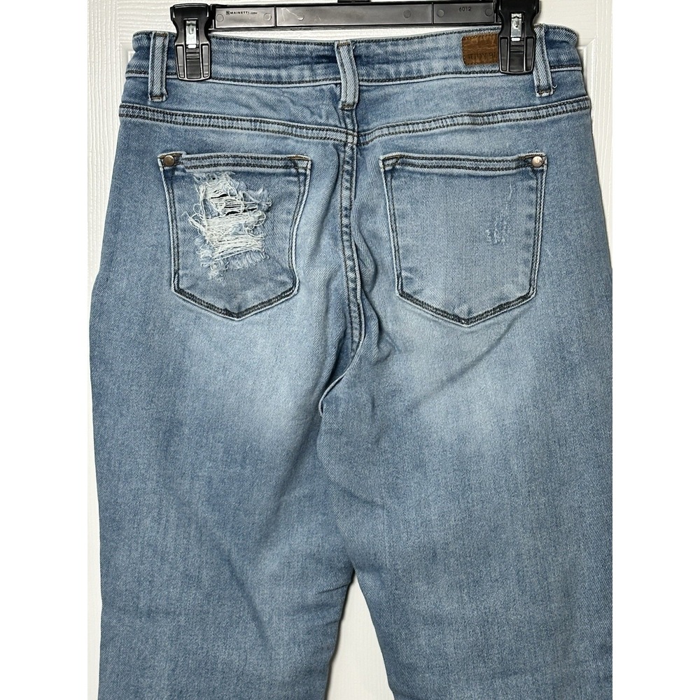 Judy Blue Jeans 5/27 High Rise Destroyed Boyfriend Fit JB82170LT Light Wash - Picture 6 of 16